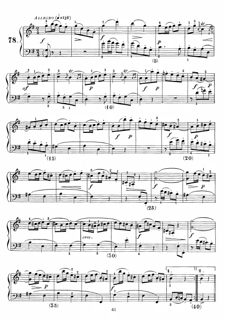 First page of Keyboard Sonata in G major