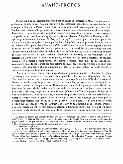 First page of Iphigénie en Tauride