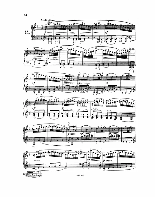 First page of Keyboard Sonata in F major