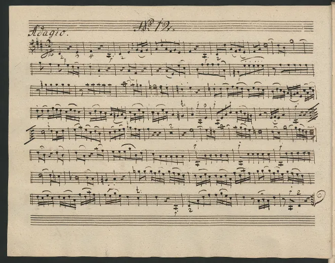 First page of Baryton Trio in D major