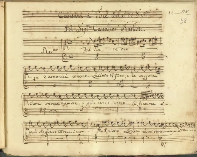 First page of Fra liete danze