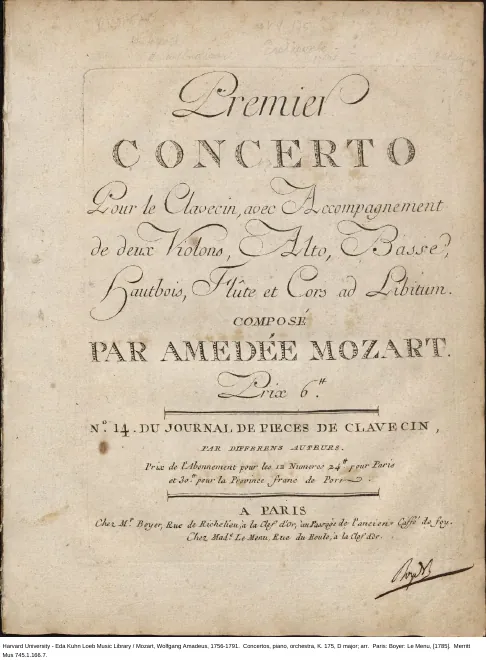 First page of Piano Concerto No.5