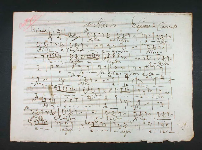 First page of Kyrie
