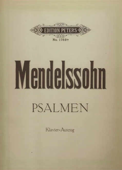 First page of Singet dem Herrn ein neues Lied