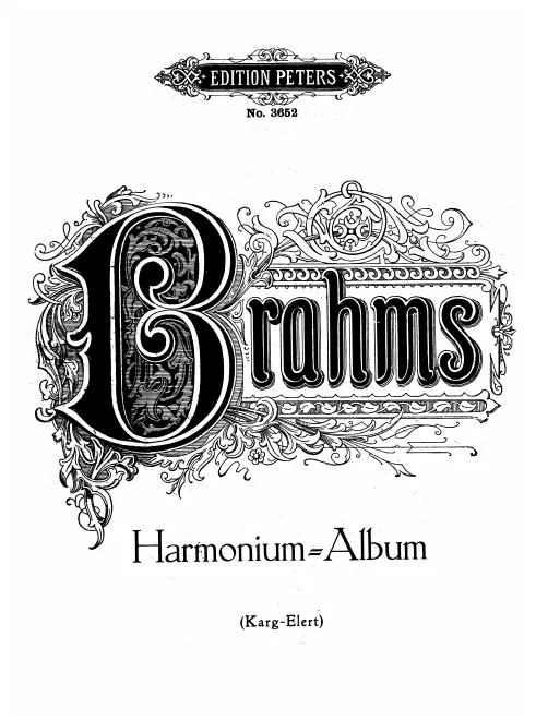 First page of Auserlesene Stücke für Harmonium