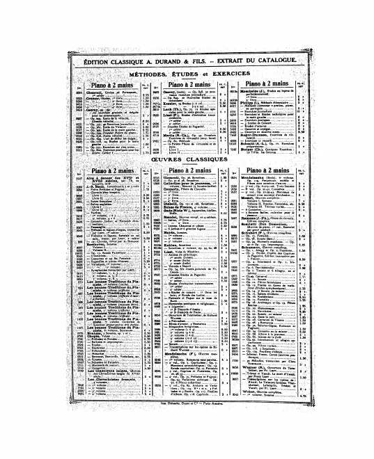 First page of Oeuvres complètes pour piano seul