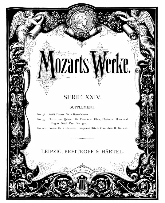 First page of Sonata Movement for 2 Pianos