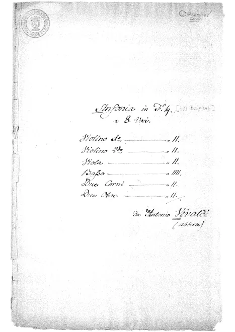 First page of Il Bajazet ; Il Tamerlano
