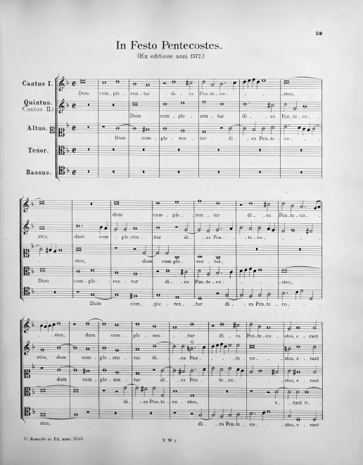 First page of Dum complerentur