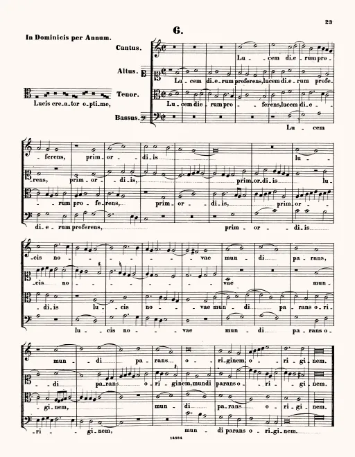 First page of Lucis creator optime