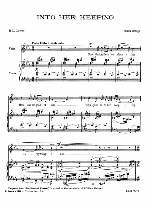 First page of Into her keeping