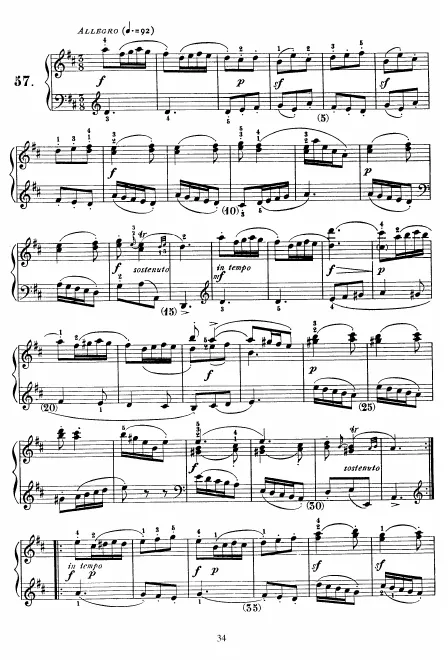 First page of Keyboard Sonata in D major