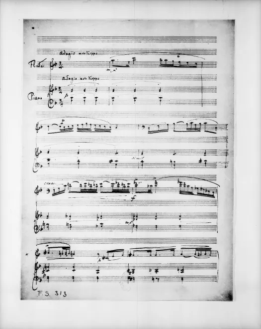 First page of Morceau de Concours for Flute and Piano