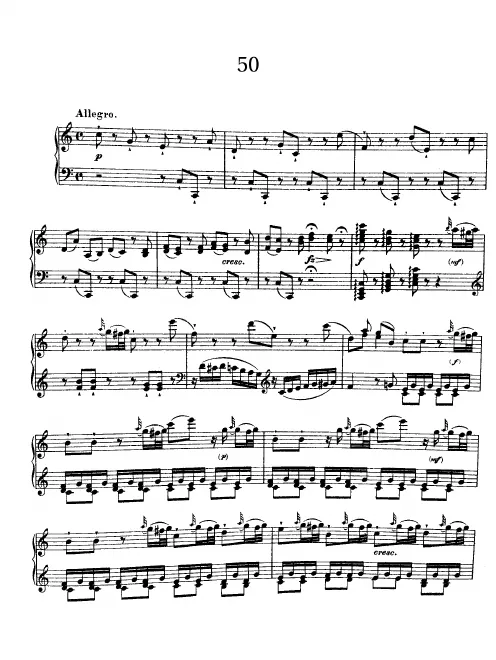 First page of Keyboard Sonata