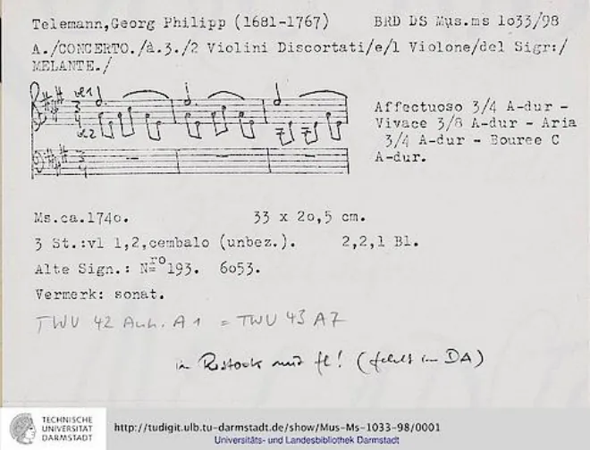 First page of Concerto à 3