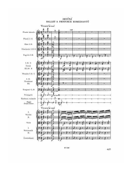 First page of The Bartered Bride