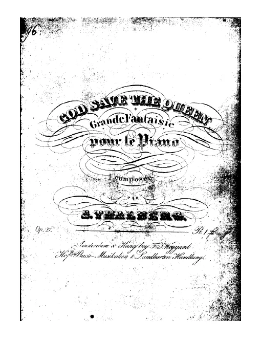First page of Grand Fantasia on 'God save the Queen' and 'Rule Britannia', Op.27