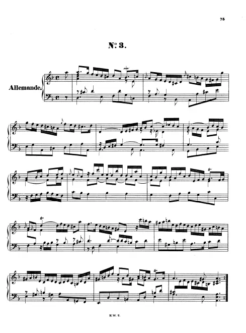 First page of Suite in D minor