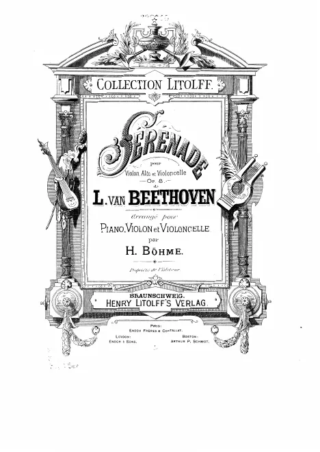 First page of Serenade for String Trio