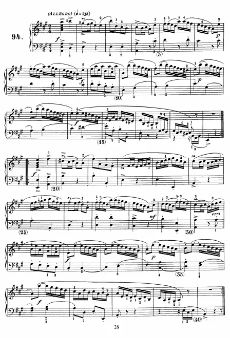 First page of Keyboard Sonata in A major