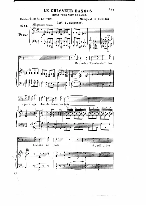 First page of Le chasseur danois