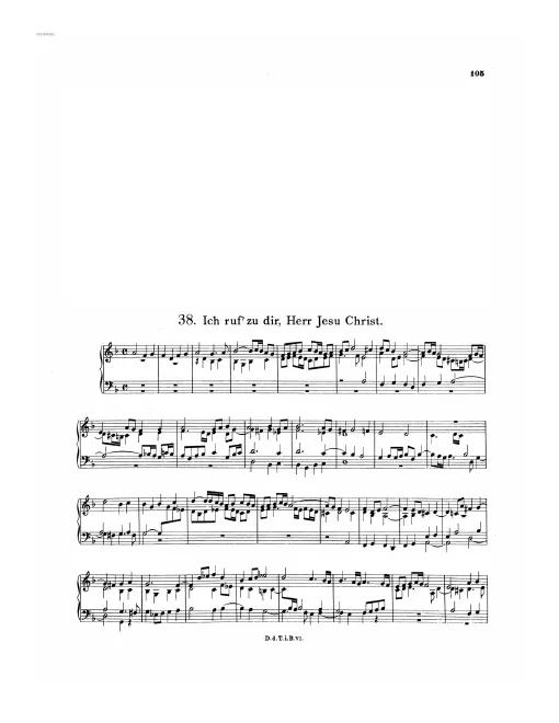 First page of Ich ruf' zu dir, Herr Jesu Christ