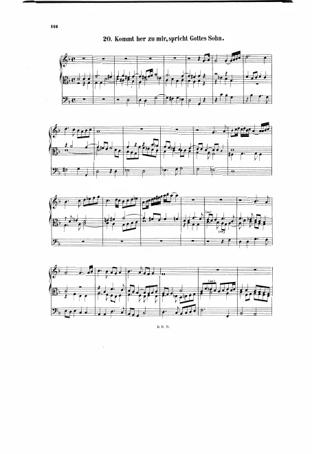 First page of Kommt her zu mir, spricht Gottes Sohn
