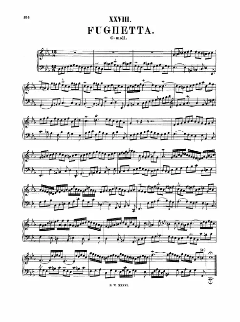 First page of Fughetta