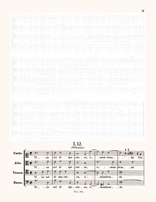 First page of Vivo sol di speranza