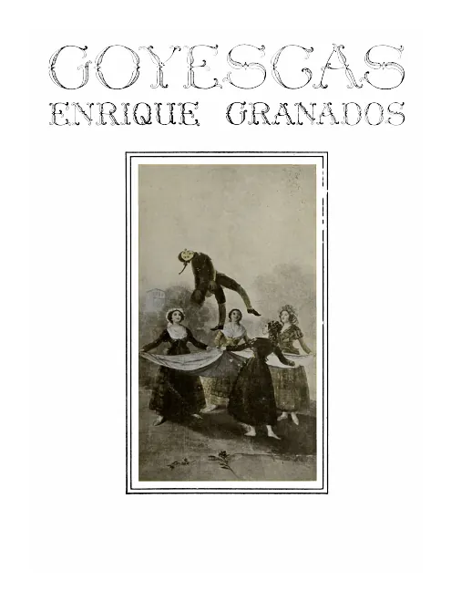 First page of Goyescas