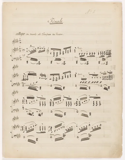 First page of Violin Concerto in E major