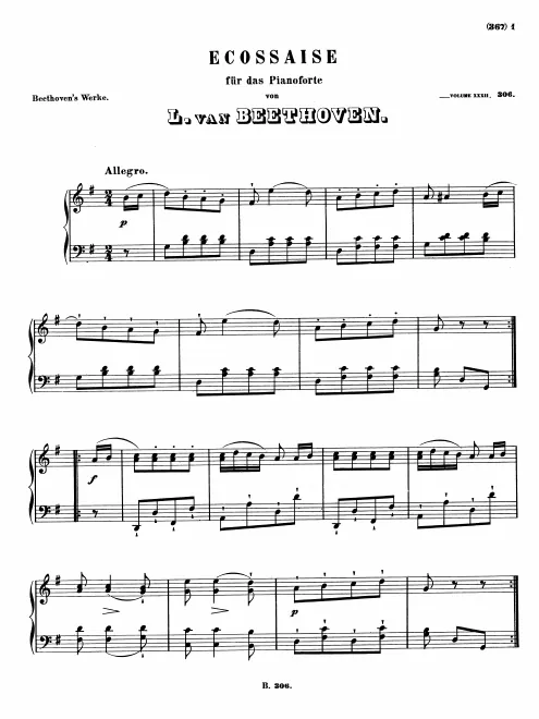 First page of Ecossaise