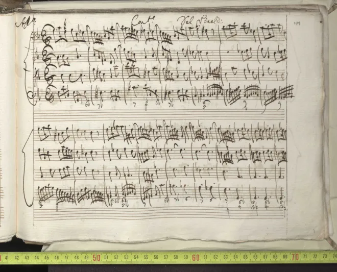 First page of Concerto for Strings in G minor