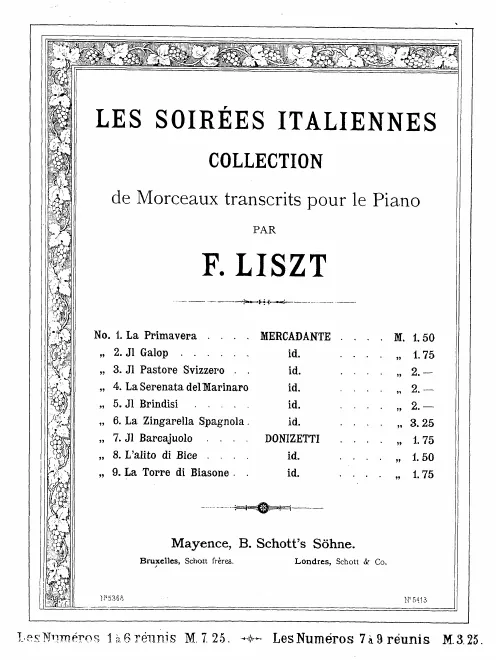 First page of Nuits d'été à Pausilippe