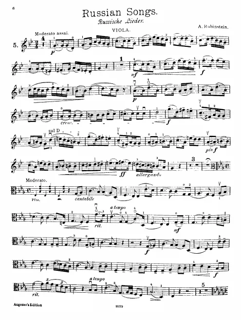 First page of 12 Russian Folksongs