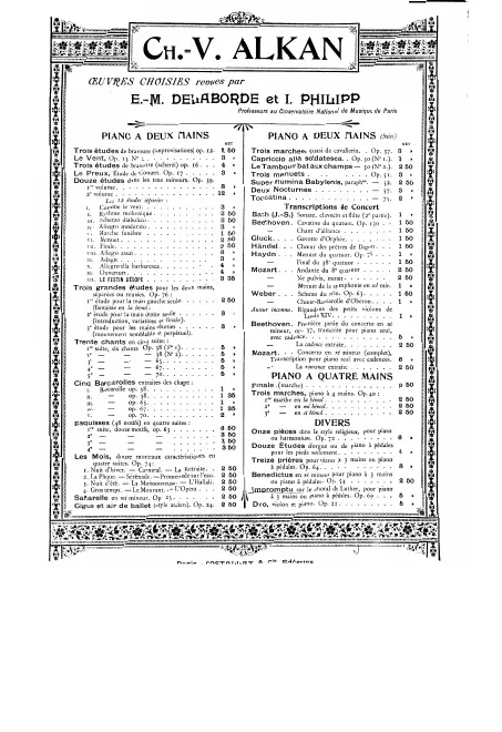 First page of Impromptu sur le Choral de Luther
