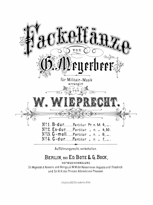 First page of Fackeltanz No.2