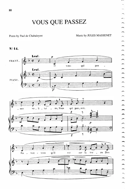 First page of Vous qui passez