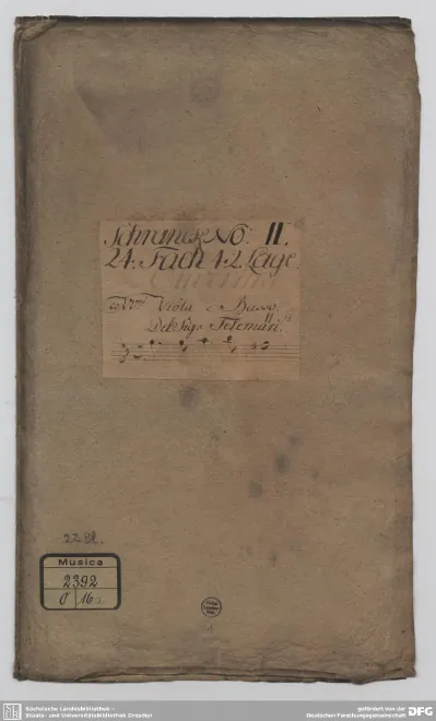 First page of Ouverture-Suite in G minor