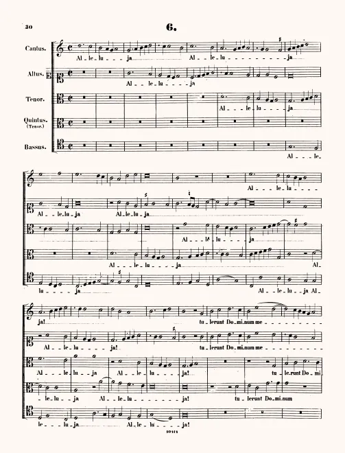 First page of Alleluja. Tulerunt Dominum