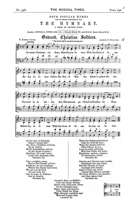First page of Onward, Christian Soldiers