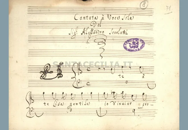 First page of A te, Lisa gentile