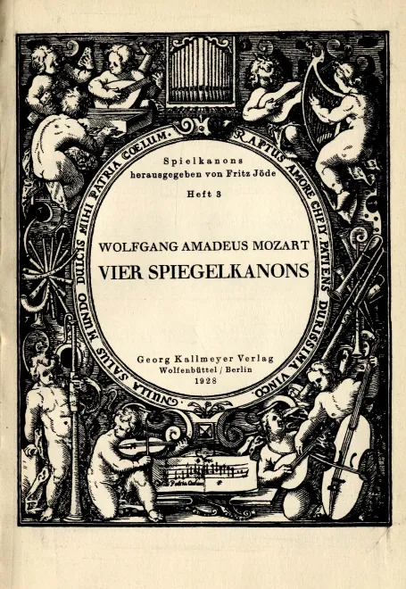 First page of 4 Spiegelkanons