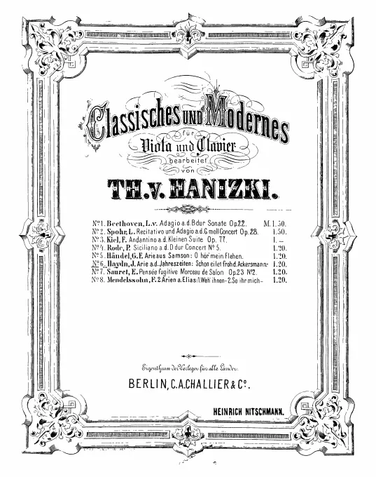 First page of Die Jahreszeiten