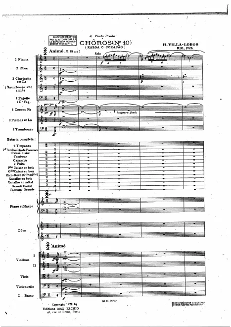First page of Chôros No.10