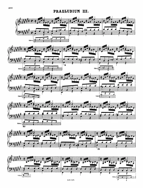 First page of Prelude and Fugue in C-sharp major