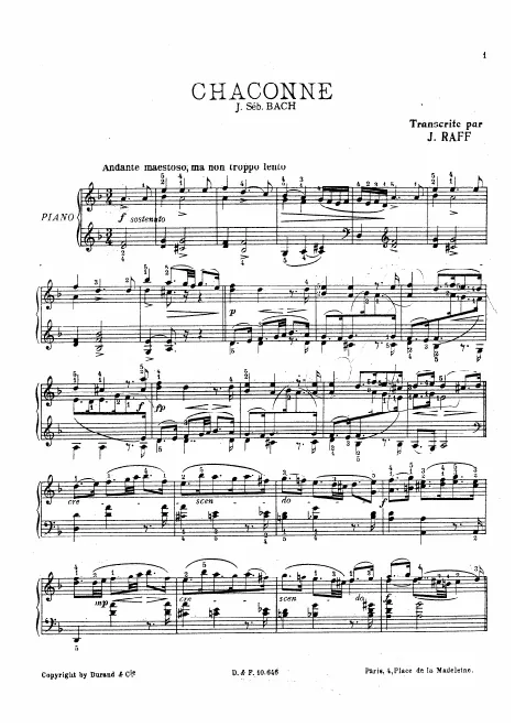 First page of Violin Partita No.2