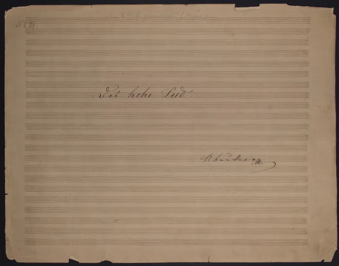 First page of Das hohe Lied