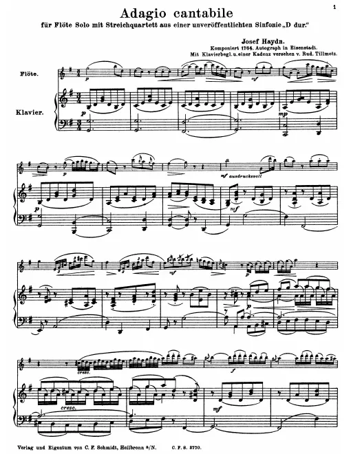 First page of Symphony No.24 in D major
