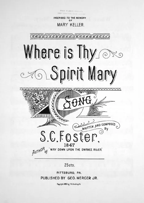 First page of Where Is Thy Spirit, Mary